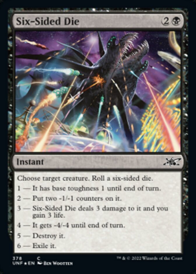 Six-Sided Die (Galaxy Foil) [Unfinity] | Lots Moore NSW