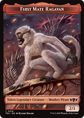 First Mate Ragavan // Treasure Double-Sided Token [Tarkir: Dragonstorm Commander Tokens] | Lots Moore NSW