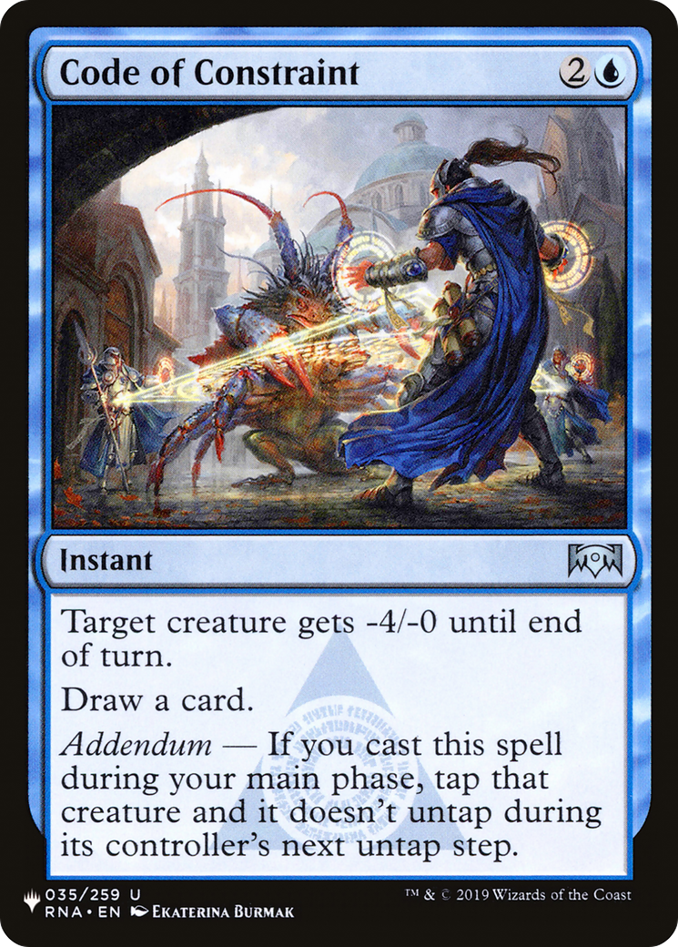 Code of Constraint [The List] | Lots Moore NSW