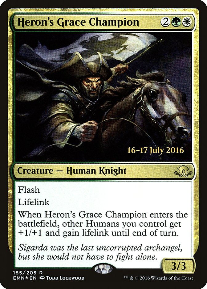 Heron's Grace Champion [Eldritch Moon Prerelease Promos] | Lots Moore NSW