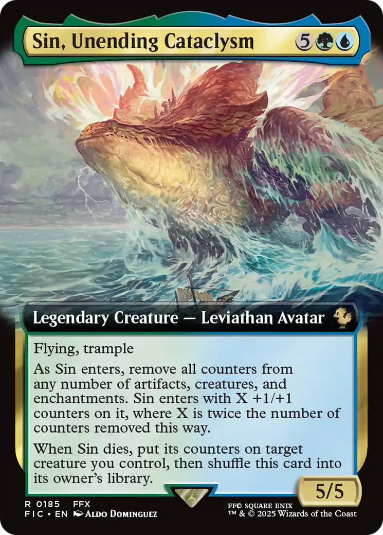 Sin, Unending Cataclysm (Extended Art) [FINAL FANTASY Commander] | Lots Moore NSW