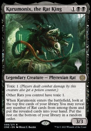 Karumonix, the Rat King (Promo Pack) [Phyrexia: All Will Be One Promos] | Lots Moore NSW