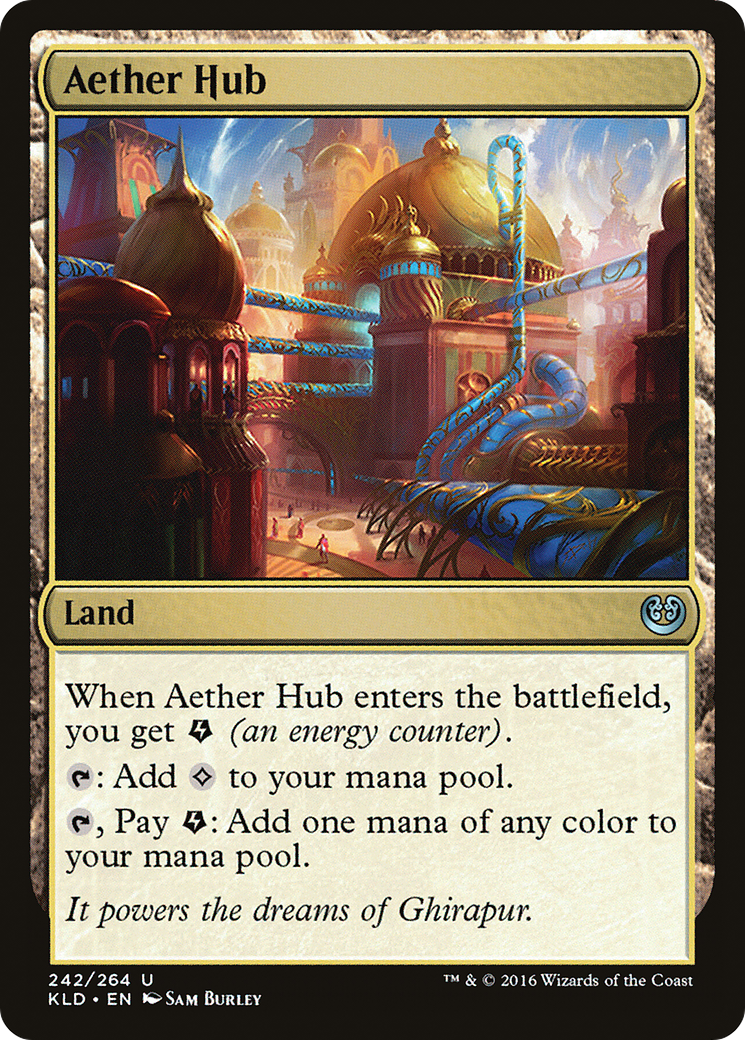 Aether Hub (Ripple Foil) [Modern Horizons 3 Commander] | Lots Moore NSW