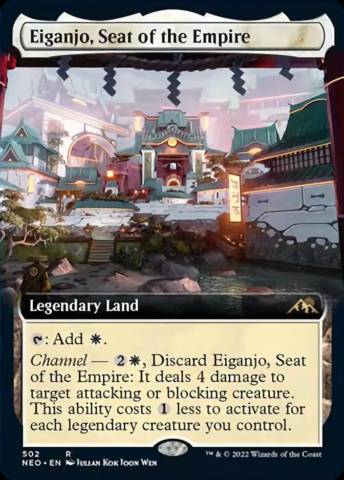 Eiganjo, Seat of the Empire (Extended Art) [Kamigawa: Neon Dynasty] | Lots Moore NSW