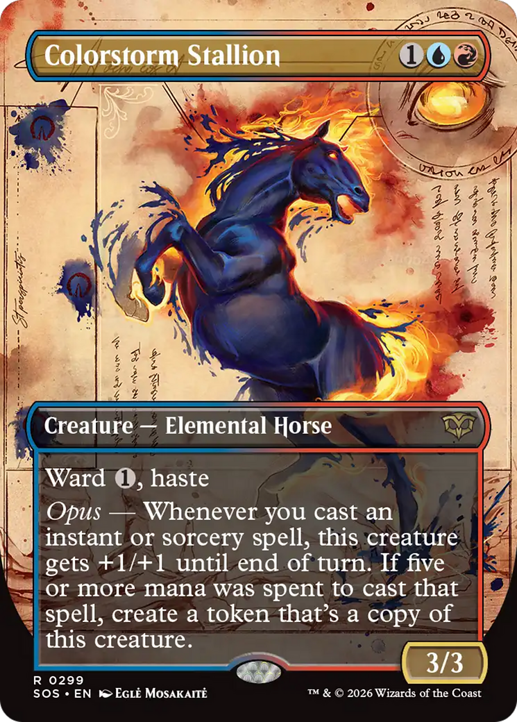 Colorstorm Stallion (Borderless) [Secrets of Strixhaven] | Lots Moore NSW
