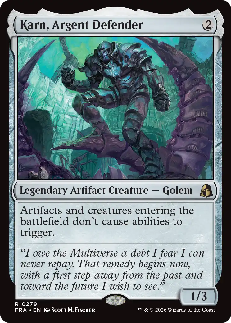 Karn, Argent Defender [Reality Fracture] | Lots Moore NSW