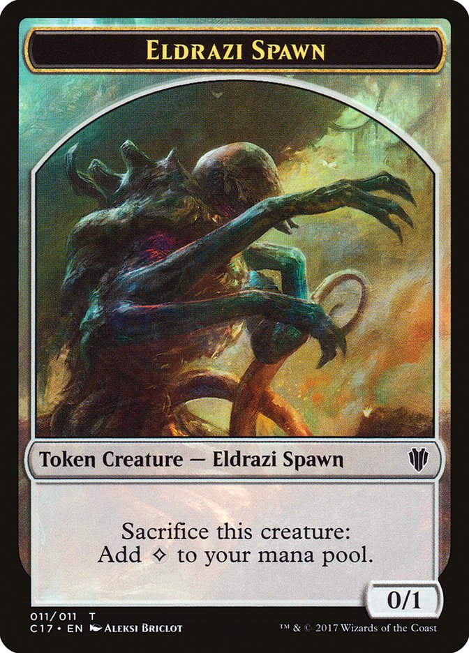 Eldrazi Spawn // Vampire Double-Sided Token [Commander 2017 Tokens] | Lots Moore NSW