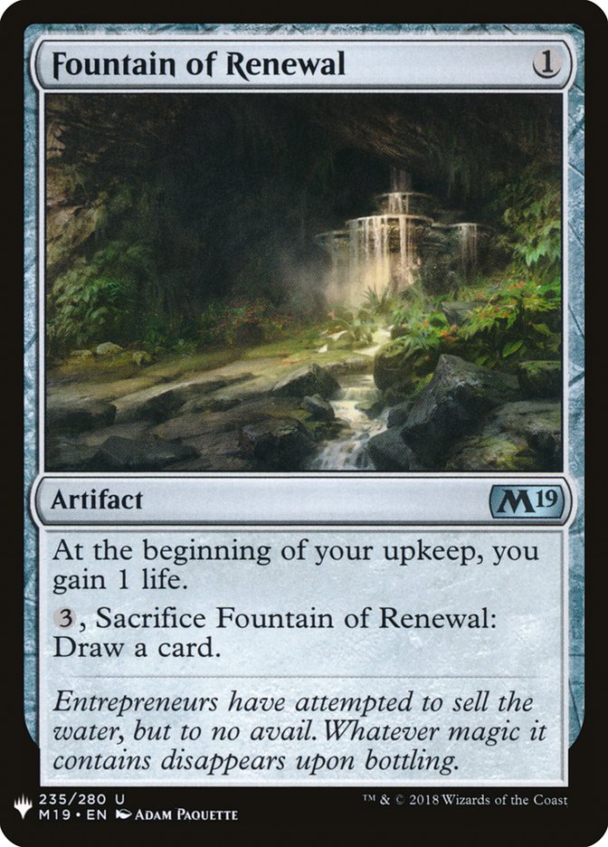 Fountain of Renewal [Mystery Booster] | Lots Moore NSW