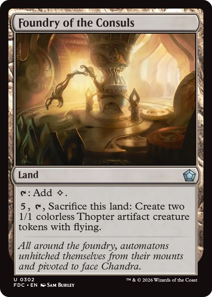 Foundry of the Consuls [Foundations Commander] | Lots Moore NSW