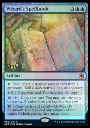 Wizard's Spellbook [Dungeons & Dragons: Adventures in the Forgotten Realms Prerelease Promos] | Lots Moore NSW