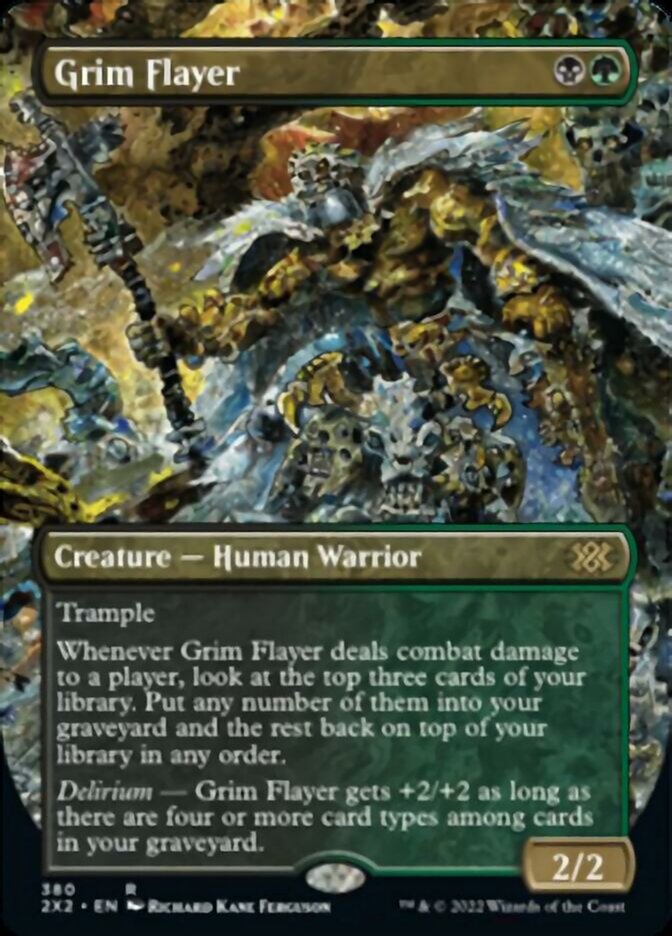 Grim Flayer (Borderless Alternate Art) [Double Masters 2022] | Lots Moore NSW