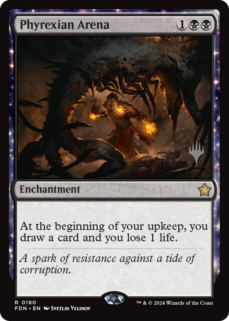 Phyrexian Arena [Foundations Promos] | Lots Moore NSW