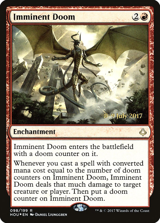 Imminent Doom [Hour of Devastation Prerelease Promos] | Lots Moore NSW