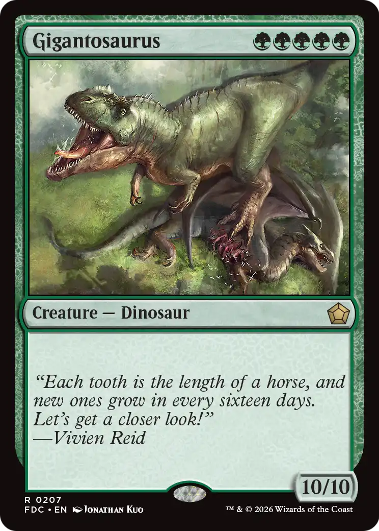 Gigantosaurus [Foundations Commander] | Lots Moore NSW