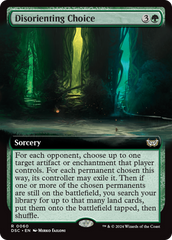 Disorienting Choice (Extended Art) [Duskmourn: House of Horror Commander] | Lots Moore NSW