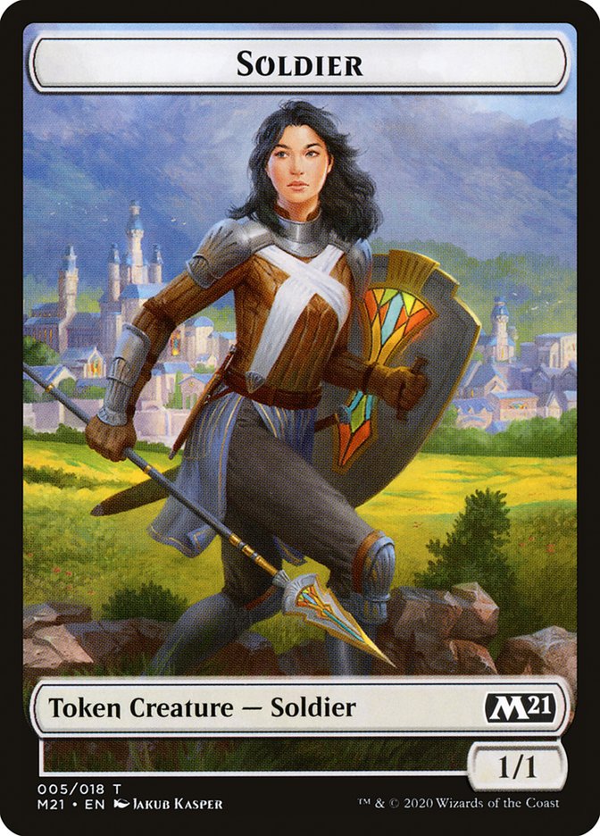 Demon // Soldier Double-Sided Token [Core Set 2021 Tokens] | Lots Moore NSW
