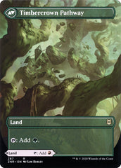 Cragcrown Pathway // Timbercrown Pathway (Borderless Alternate Art) [Zendikar Rising] | Lots Moore NSW
