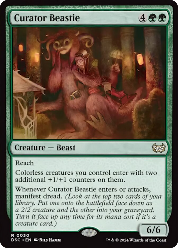 Curator Beastie (Extended Art) [Duskmourn: House of Horror Commander] | Lots Moore NSW