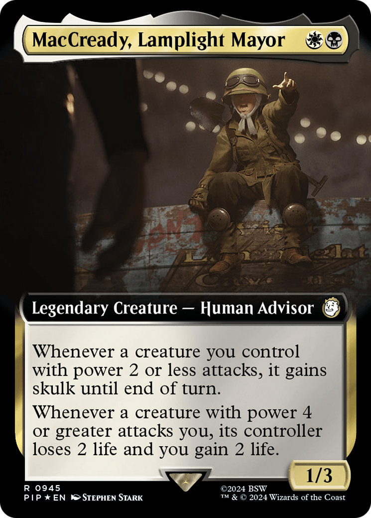 MacCready, Lamplight Mayor (Extended Art) (Surge Foil) [Fallout] | Lots Moore NSW