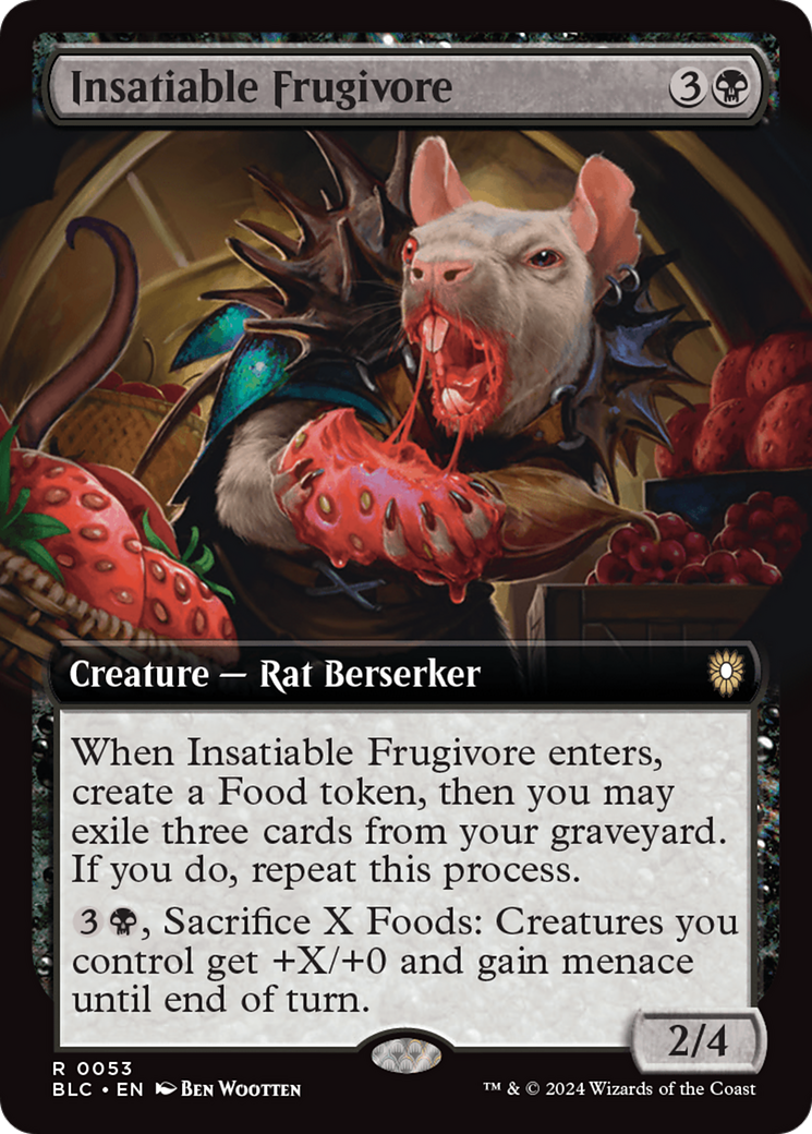 Insatiable Frugivore (Extended Art) [Bloomburrow Commander] | Lots Moore NSW