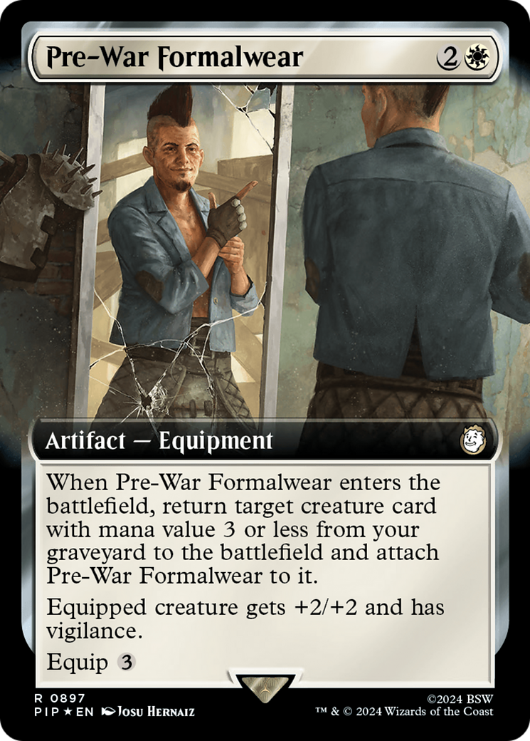 Pre-War Formalwear (Extended Art) (Surge Foil) [Fallout] | Lots Moore NSW