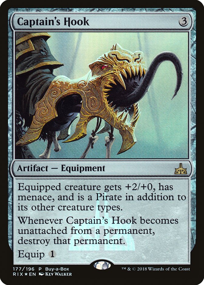 Captain's Hook (Buy-A-Box) [Rivals of Ixalan Promos] | Lots Moore NSW