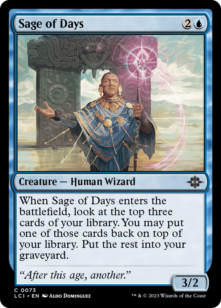 Sage of Days [The Lost Caverns of Ixalan] | Lots Moore NSW
