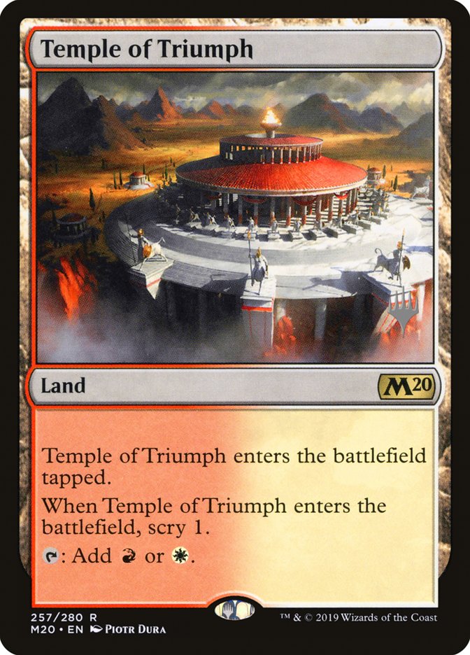 Temple of Triumph (Promo Pack) [Core Set 2020 Promos] | Lots Moore NSW