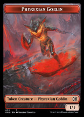 Phyrexian Mite (011) // Phyrexian Goblin Double-Sided Token [Phyrexia: All Will Be One Tokens] | Lots Moore NSW