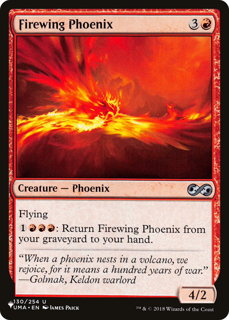 Firewing Phoenix [The List] | Lots Moore NSW