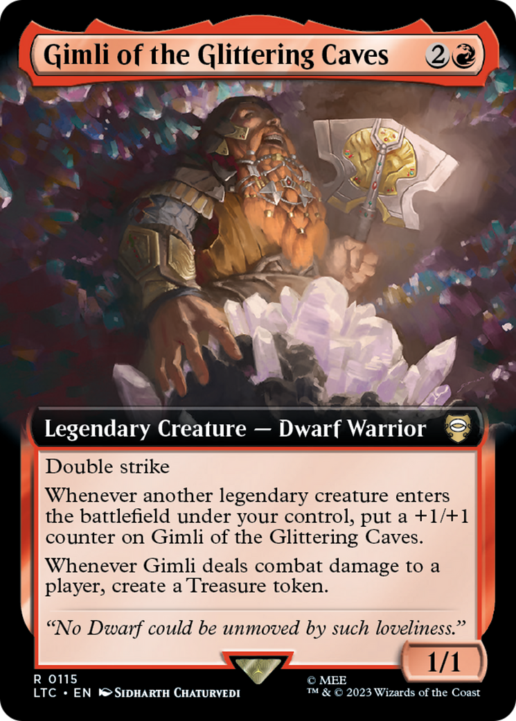 Gimli of the Glittering Caves (Extended Art) [The Lord of the Rings: Tales of Middle-Earth Commander] | Lots Moore NSW