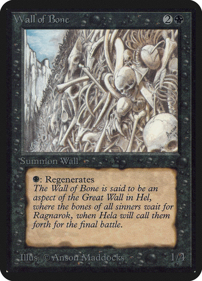 Wall of Bone [Alpha Edition] | Lots Moore NSW