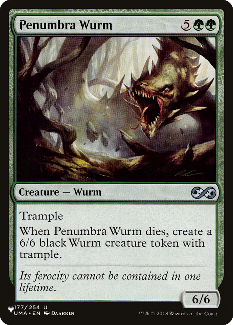 Penumbra Wurm [The List Reprints] | Lots Moore NSW