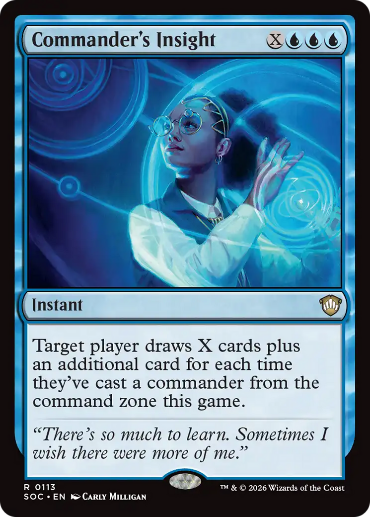 Commander's Insight [Secrets of Strixhaven Commander] | Lots Moore NSW