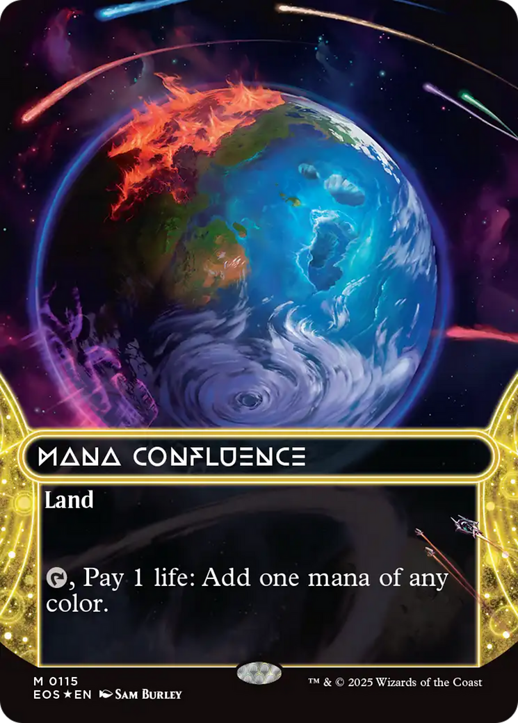 Mana Confluence (0115) (Borderless) (Galaxy Foil) [Edge of Eternities: Stellar Sights] | Lots Moore NSW
