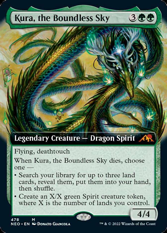 Kura, the Boundless Sky (Extended Art) [Kamigawa: Neon Dynasty] | Lots Moore NSW