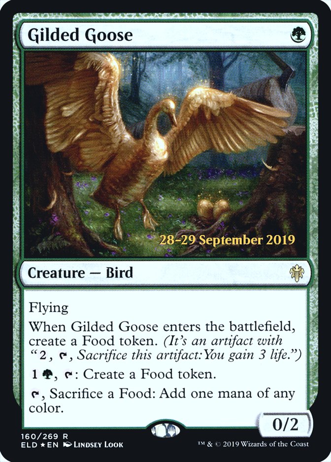 Gilded Goose [Throne of Eldraine Prerelease Promos] | Lots Moore NSW