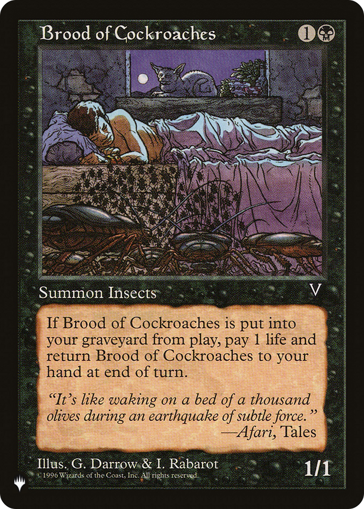 Brood of Cockroaches [The List] | Lots Moore NSW
