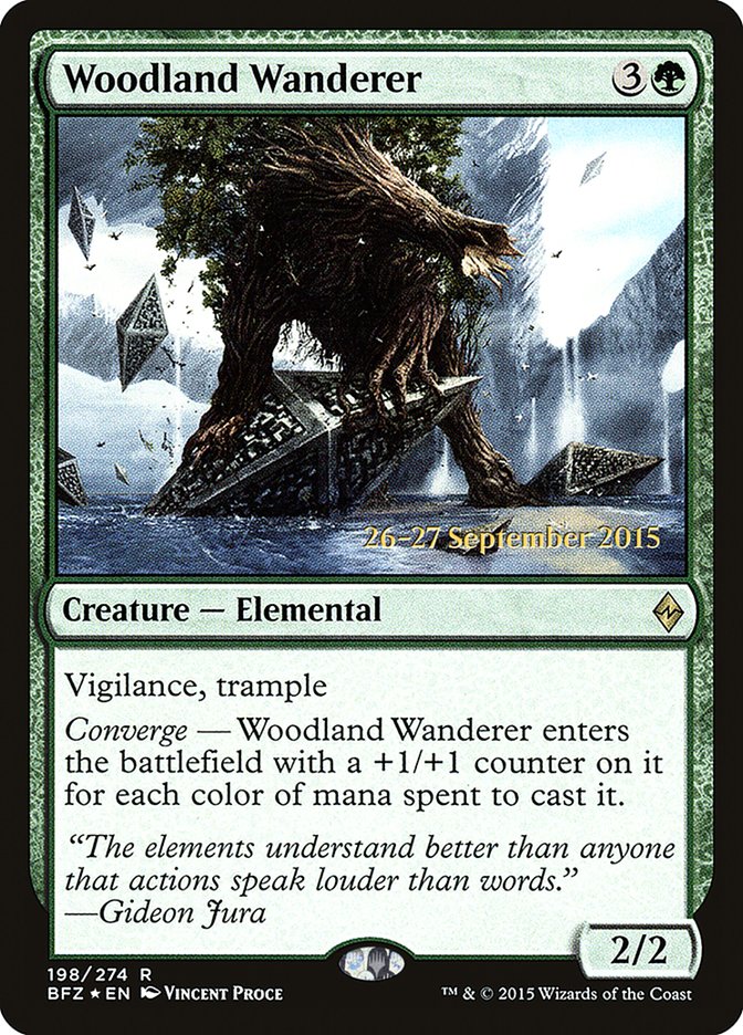 Woodland Wanderer [Battle for Zendikar Prerelease Promos] | Lots Moore NSW