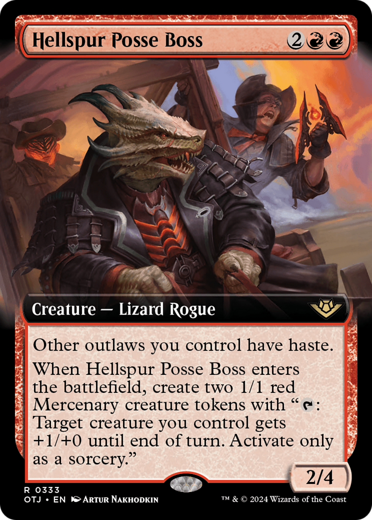 Hellspur Posse Boss (Extended Art) [Outlaws of Thunder Junction] | Lots Moore NSW