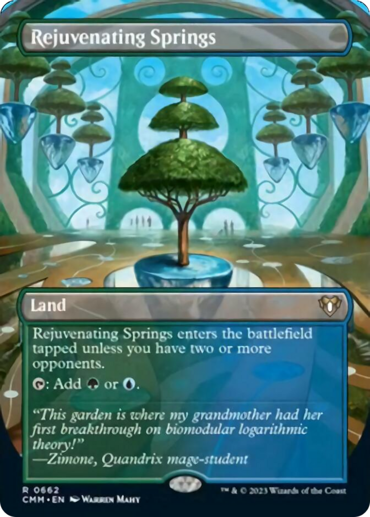 Rejuvenating Springs (Borderless Alternate Art) [Commander Masters] | Lots Moore NSW