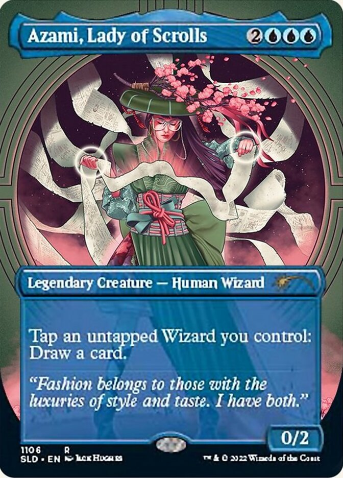 Azami, Lady of Scrolls (Borderless) [Secret Lair Drop Series] | Lots Moore NSW