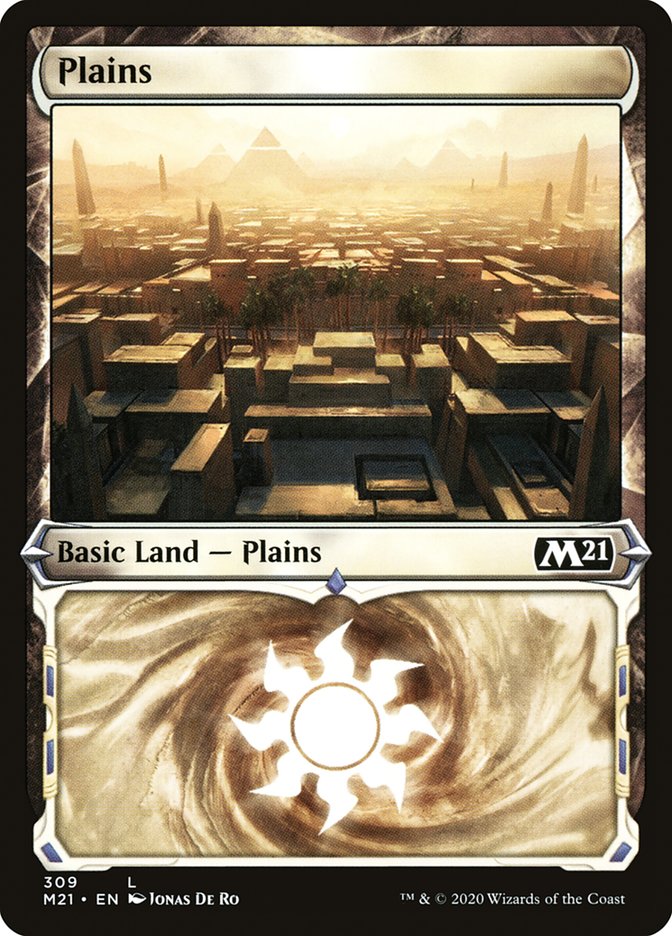 Plains (309) (Showcase) [Core Set 2021] | Lots Moore NSW