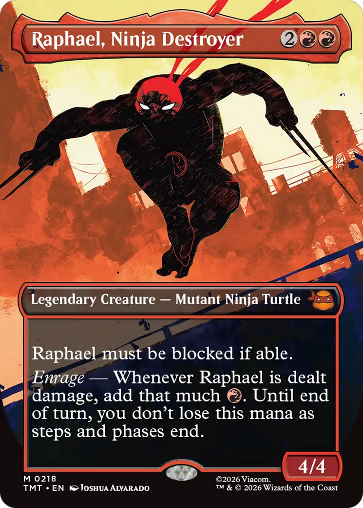 Raphael, Ninja Destroyer (Borderless) [Teenage Mutant Ninja Turtles] | Lots Moore NSW
