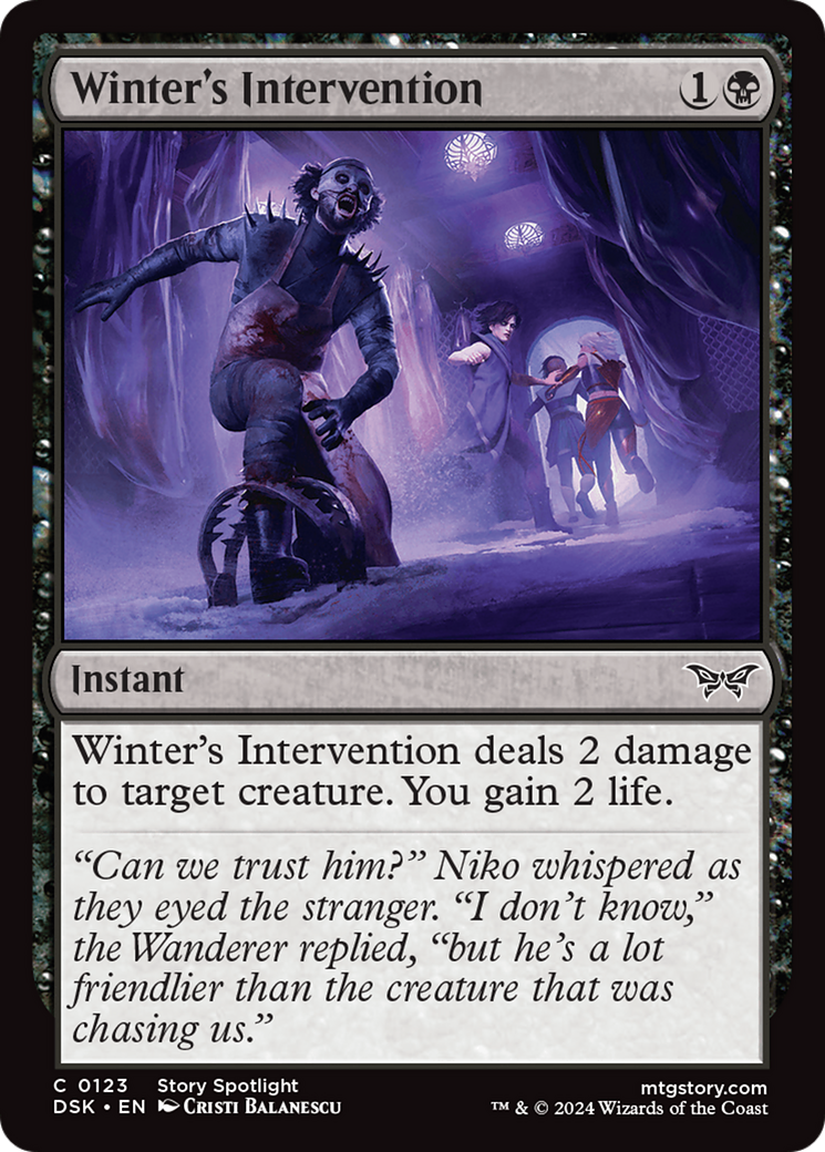 Winter's Intervention [Duskmourn: House of Horror] | Lots Moore NSW