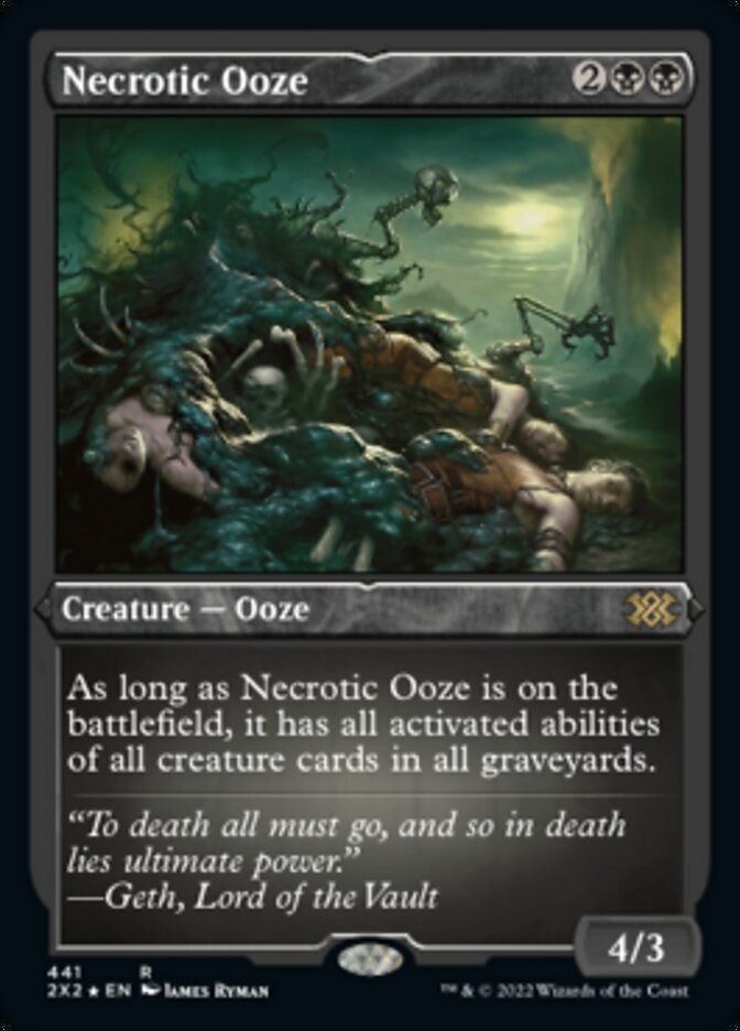 Necrotic Ooze (Foil Etched) [Double Masters 2022] | Lots Moore NSW