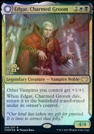 Edgar, Charmed Groom // Edgar Markov's Coffin [Innistrad: Crimson Vow Prerelease Promos] | Lots Moore NSW