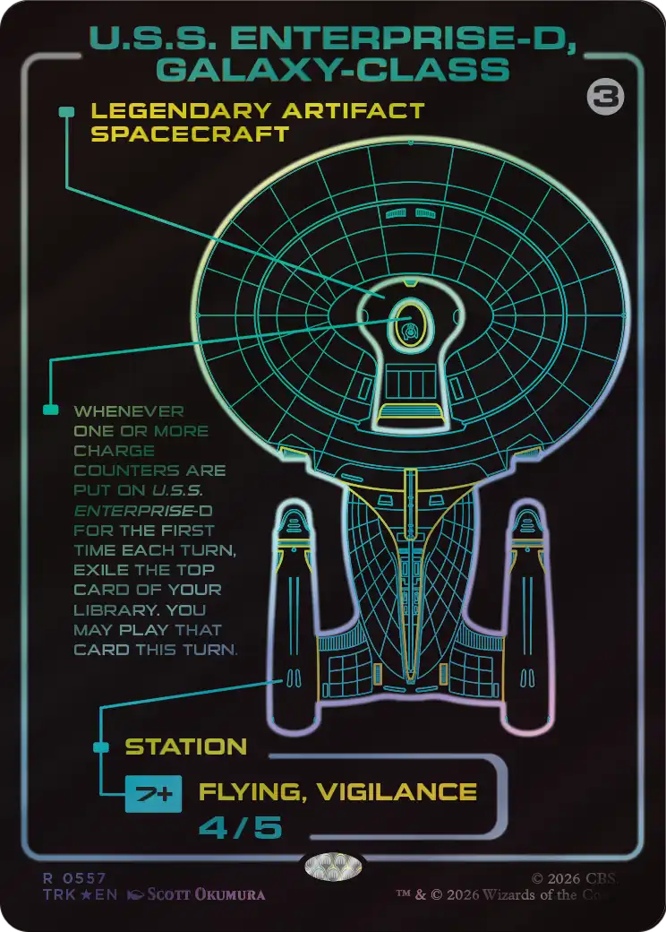 U.S.S. Enterprise-D, Galaxy-Class (Surge Foil) [Star Trek] | Lots Moore NSW