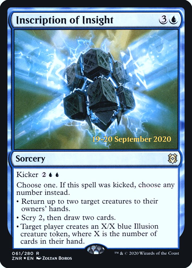 Inscription of Insight [Zendikar Rising Prerelease Promos] | Lots Moore NSW