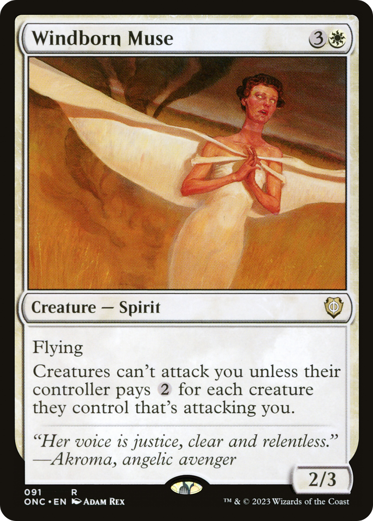 Windborn Muse [Phyrexia: All Will Be One Commander] | Lots Moore NSW